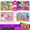4 Set Wooden Puzzles for Toddlers | Mermaids, Princesses & Unicorns